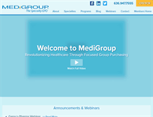 Tablet Screenshot of medigroup.com